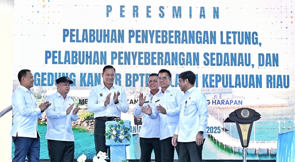 Pelabuhan Penyeberangan Letung dan Sedanau Diresmikan, Permudah Akses di Kepulauan Riau