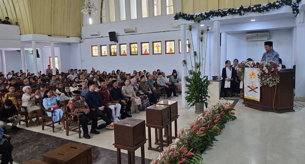 Menag Ajak Gereja dan Umat Hadirkan Empati untuk Indonesia di Momen Natal 2025
