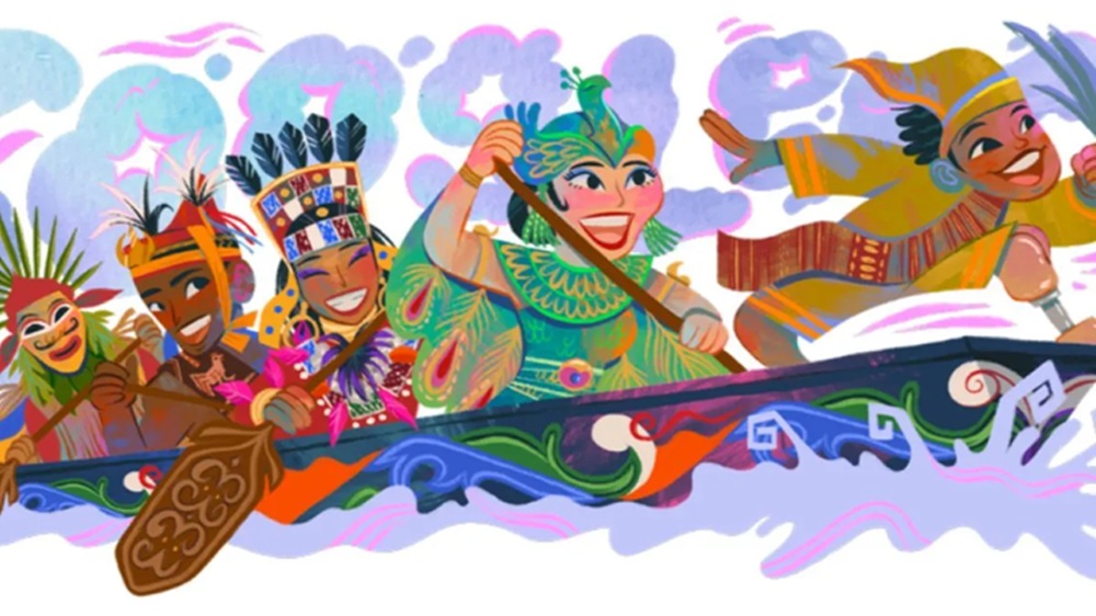 Google Doodle Tampilkan Desain Pacu Jalur pada HUT ke-80 RI