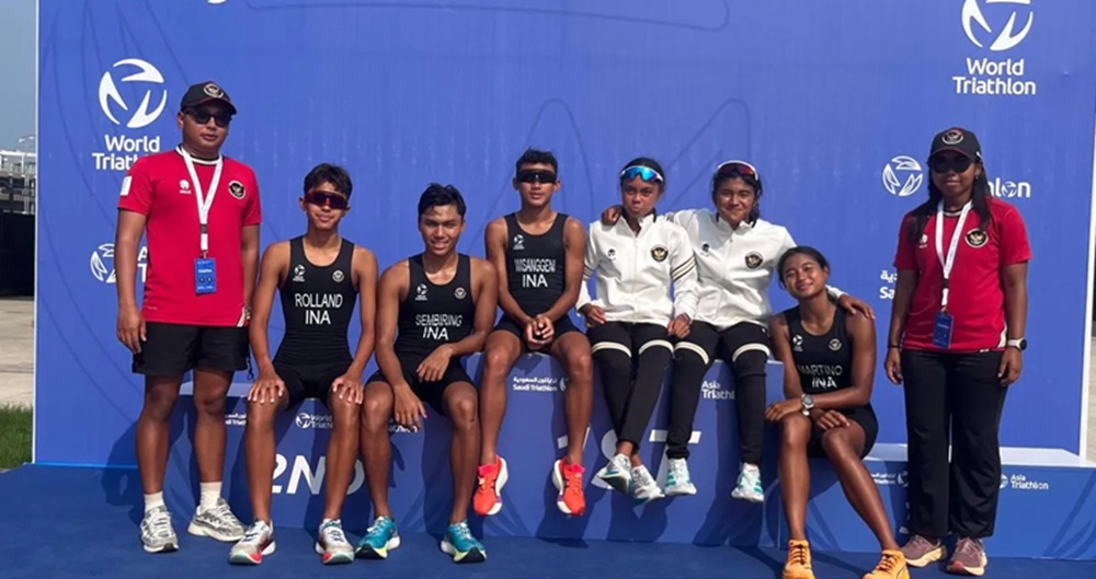 Indonesia Raih Podium di Asia Youth & U15 Triathlon Jeddah 2025