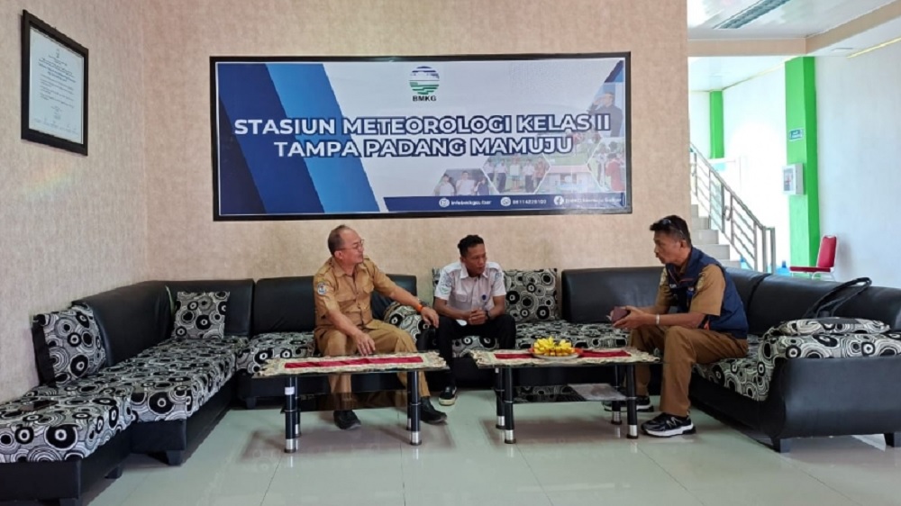 BPBD Sulbar–BMKG Mamuju Perkuat Koordinasi Penguatan Data dan Informasi Kebencanaan