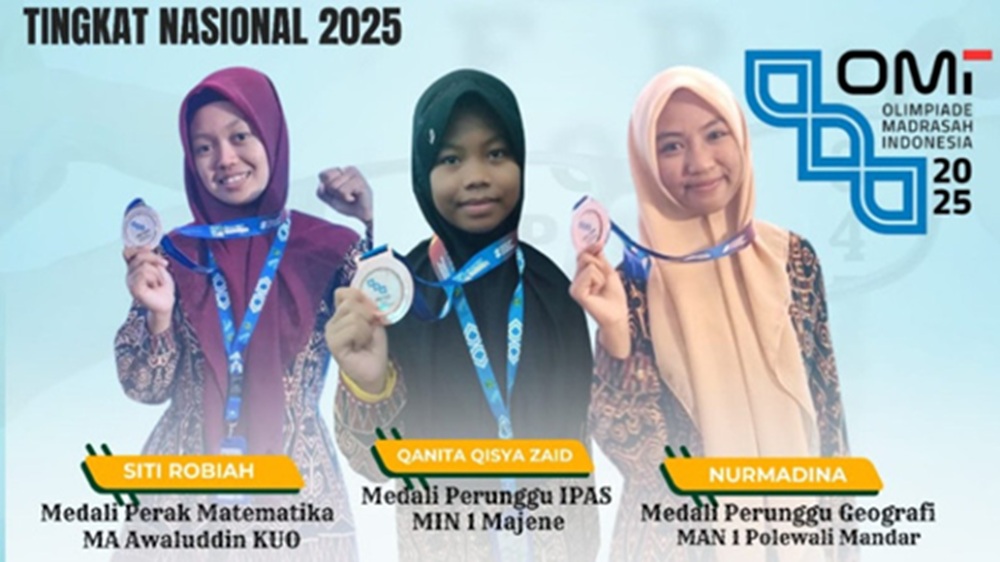 Sulawesi Barat Raih Medali di Olimpiade Madrasah Indonesia 2025
