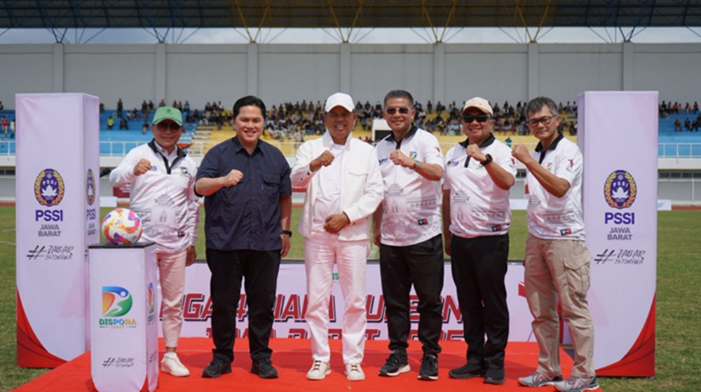 Erick dan KDM Kick Off Liga 4 Piala Gubernur Jabar 2025 di Garut