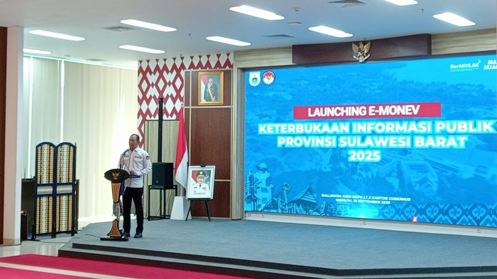 Pemprov Sulbar Resmi Luncurkan e-Monev Keterbukaan Publik