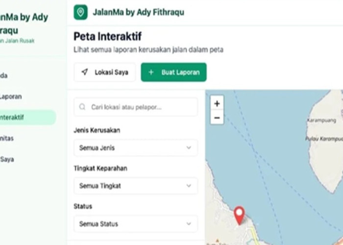 Warga Sulbar Bisa Laporkan Jalan Rusak Lewat Aplikasi Jalan Ma