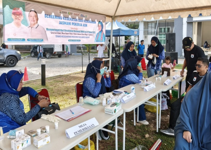 Dinkes Sulbar Gelar Screening Kesehatan dan Kebugaran ASN 