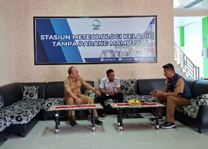 BPBD Sulbar–BMKG Mamuju Perkuat Koordinasi Penguatan Data dan Informasi Kebencanaan